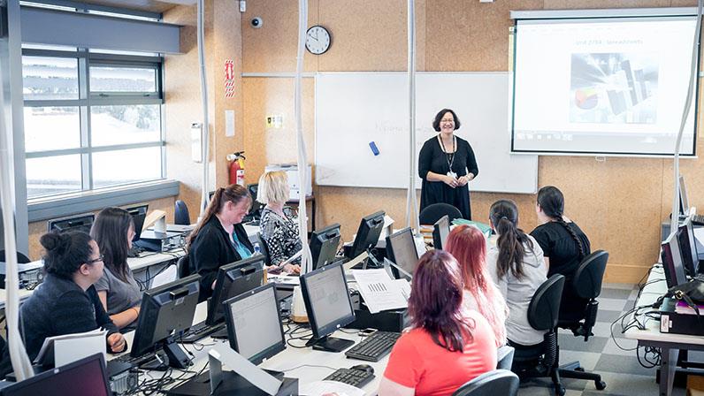 A class of students at UCOL computer lab
