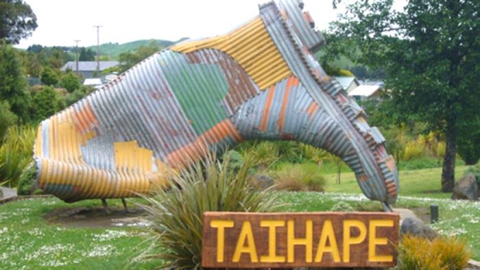 Taihape gumboot sculpture
