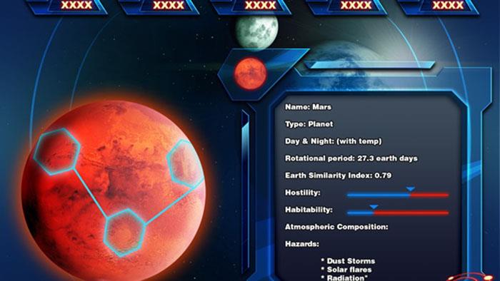 A screenshot of Celestial game by Anirudh Cheruvu