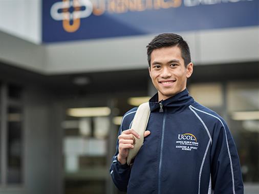 A photograph of an international UCOL student