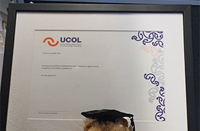 A photograph of some UCOL souvenirs.