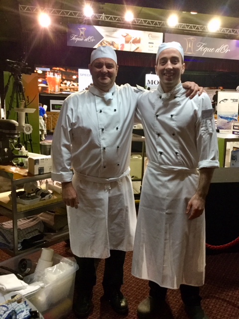 UCOL Chef Training Lecturer Mark Smith and his former student Zach Meads