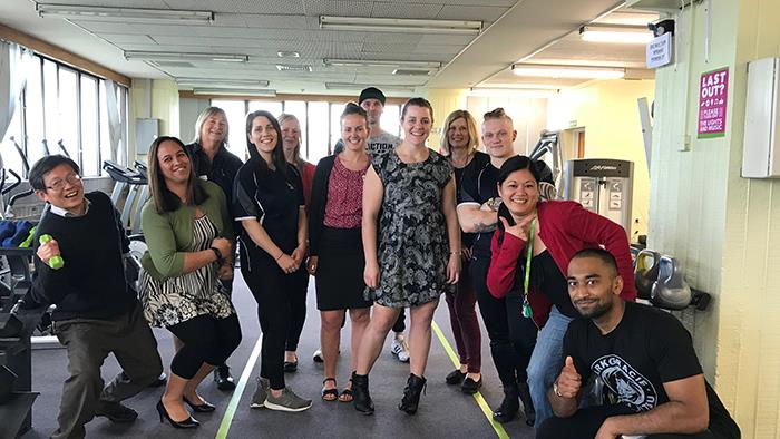 UCOL Bachelor of Exercise and Sport Science students pictured at Palmerston North City Council's gym