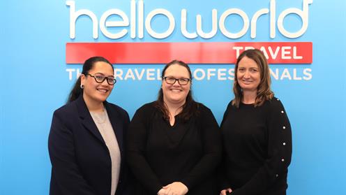 Staff at helloworld travel Palmerston North