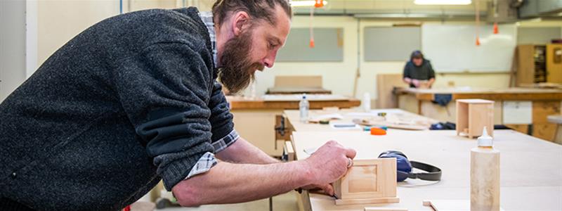 Furniture Design works at the Regional Trades and Technology Centre at our Palmerston North campus