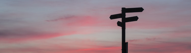 A photograph of a sign post. Image by Javier Allegue Barros courtesy of unsplash.com.