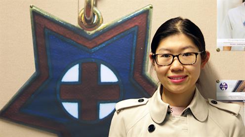 A photograph of UCOL nursing student Xiuming Ma