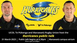Hurricanes public talk, featuring Cory Jane and Jason Holland