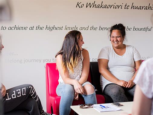 Wairarapa UCOL students in Whānau Room