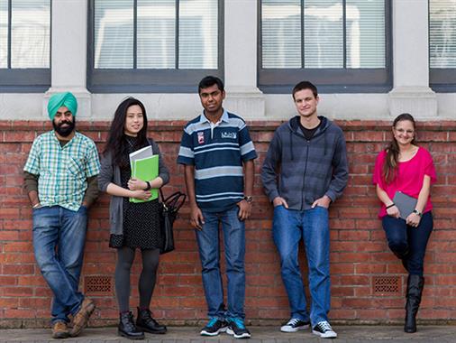 A photograph of international students at UCOL