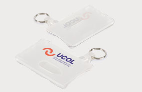 A photograph of the UCOL branded cardholder