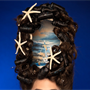 Emma's hairdressing entry to the national awards, modelled by Eva Corkery