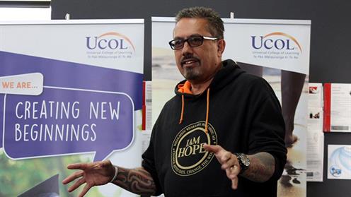 Mike King speaks at UCOL