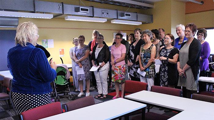 UCOL nursing team performing a waiata