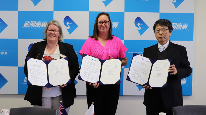 Signing Ceremony with UCOL, Whanganui District Council and National Institute of Technology Tsuruoka College