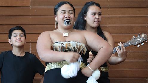 Team Te Ahi Kaea perfomance at UCOL Te Pūkenga Flavour of Cultures 2019