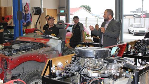 Whanganui UCOL's automotive workshop