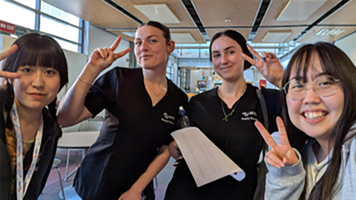 Interns with UCOL Beauty Students.png