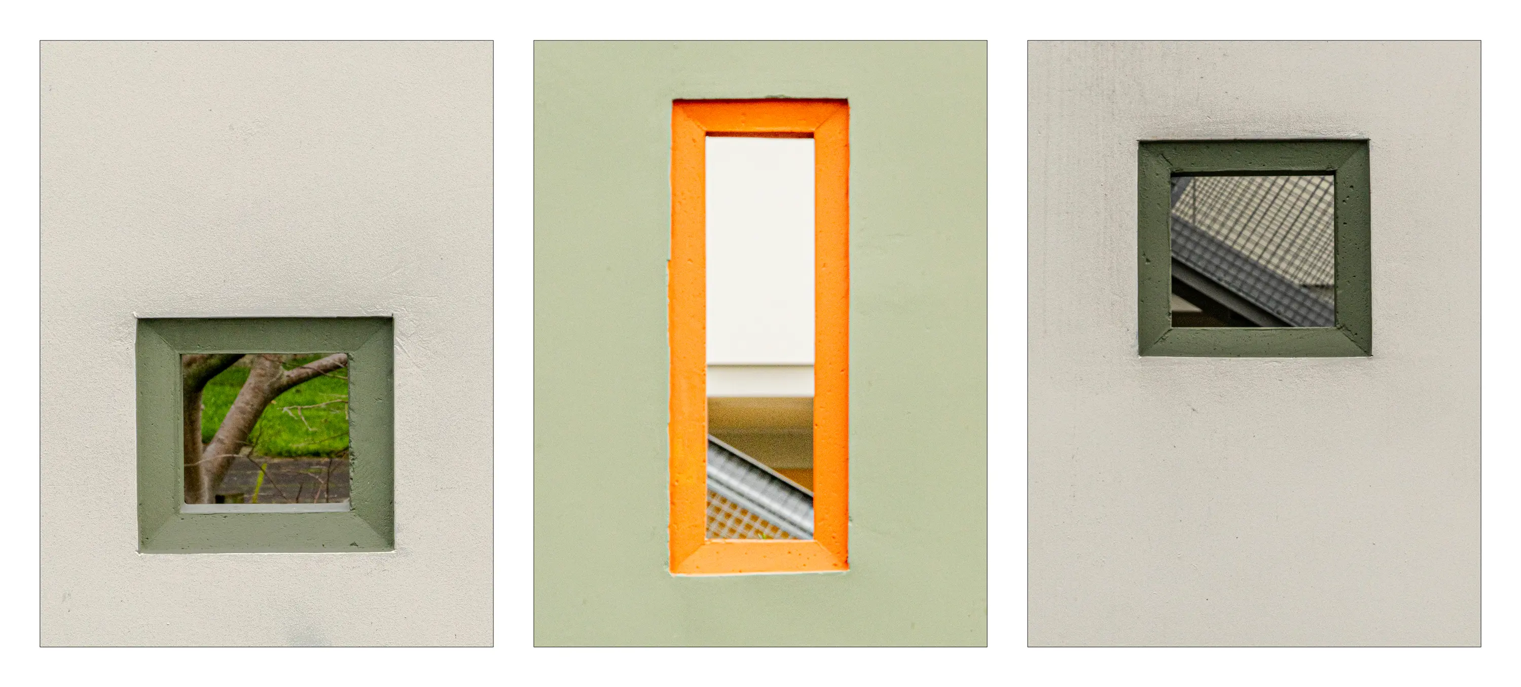 a rectangular window with a small rectangular window