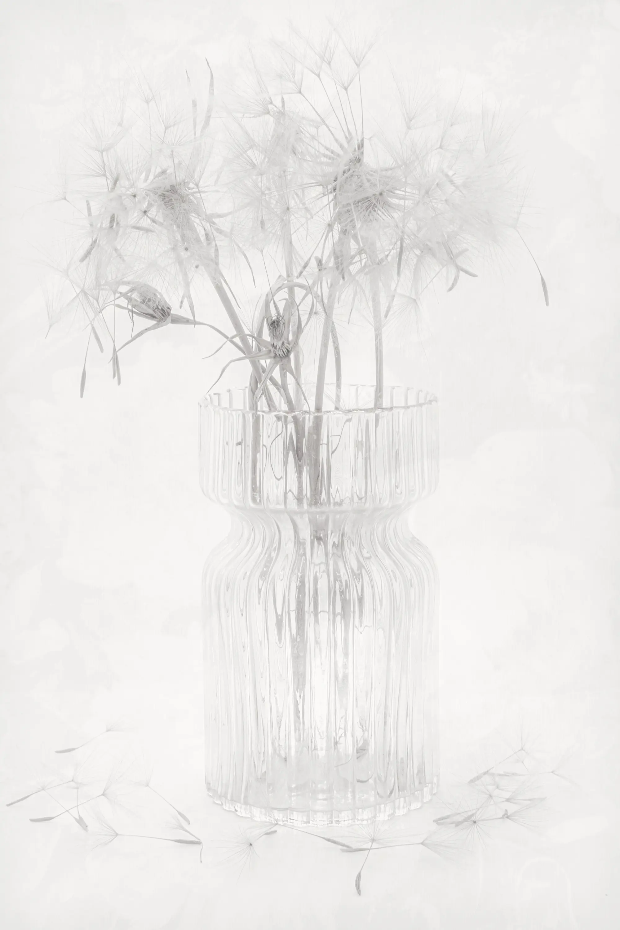 a glass vase with flowers