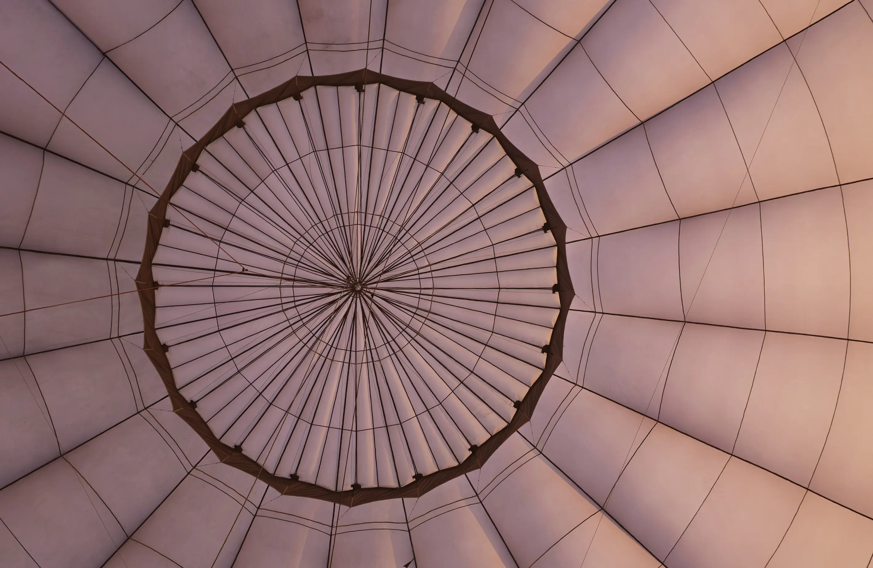 a close up of a hot air balloon