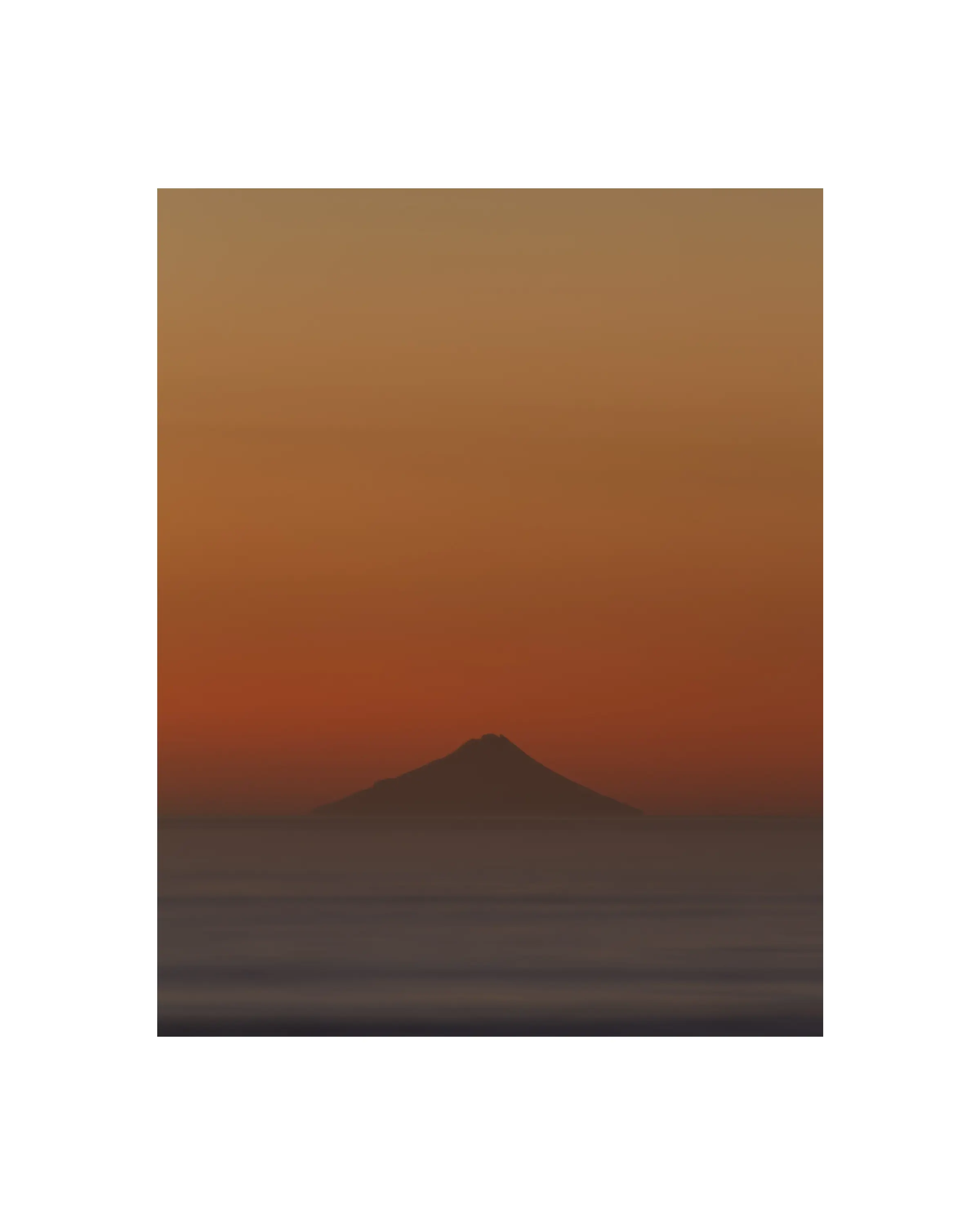 a mountain in the distance