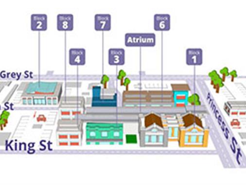 UCOL campus map image UCOL campus map image