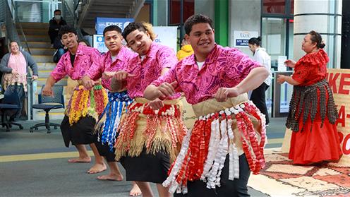 Traditional Tongan dance performance Traditional Tongan dance performance