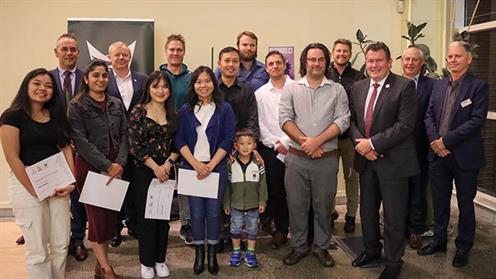 Freemasons Willson Lewis Scholarship recipients and sponsors Freemasons Willson Lewis Scholarship recipients and sponsors