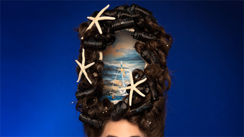 Emma's hairdressing entry to the national awards, modelled by Eva Corkery Emma's hairdressing entry to the national awards, modelled by Eva Corkery