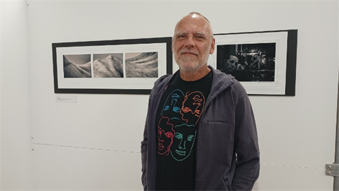 Gerry le Roux at the launch of the SELFIE exhibition Gerry le Roux at the launch of the SELFIE exhibition