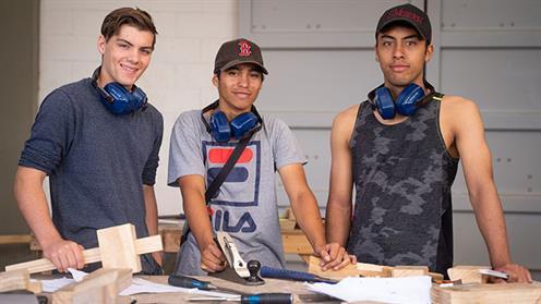 UCOL Te Pūkenga Horowhenua construction students UCOL Te Pūkenga Horowhenua construction students