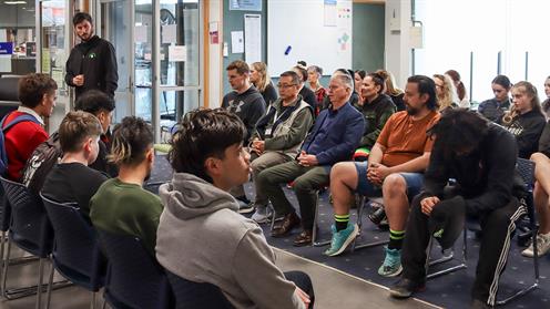 Horowhenua highway infrastructure pōwhiri at UCOL. Horowhenua highway infrastructure pōwhiri at UCOL.