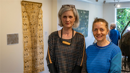 Kate Sellar and Wouna le Roux at from out of the blue studio gallery Kate Sellar and Wouna le Roux at from out of the blue studio gallery