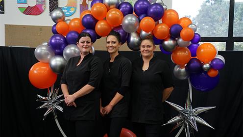 UCOL Wairarapa beauty students Denika Rudman, Sara McDonald, and Horiana Greening UCOL Wairarapa beauty students Denika Rudman, Sara McDonald, and Horiana Greening