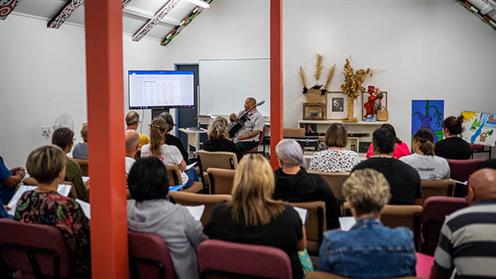 Wairarapa Te Reo Māori Class in session. Wairarapa Te Reo Māori Class in session.