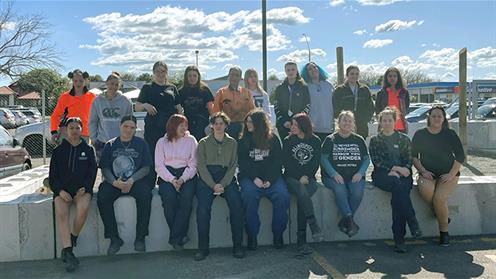 Group photo of the first ever Women In Trades Forum at UCOL Group photo of the first ever Women In Trades Forum at UCOL